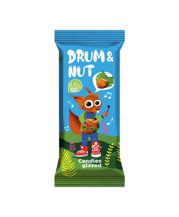 Цукерка з вафлі глазурована «Drum&Nut»